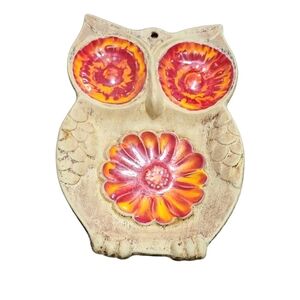 Vintage treasure Craft Owl Plate decoration